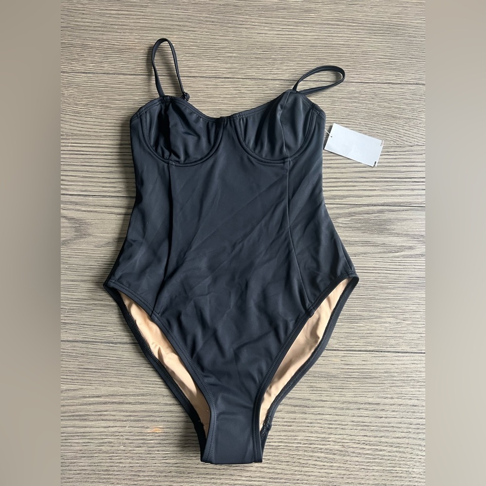 Nu Swim Harmony One Piece Swimsuit in Black sz XS 233$ - Picture 4 of 8